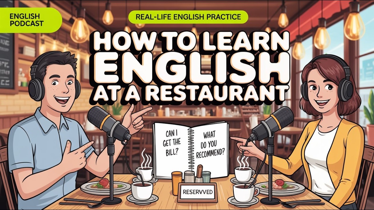 Improve English Listening & Speaking Naturally | Restaurant English Conversation Podcast