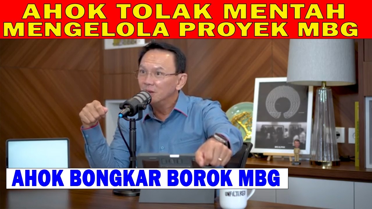 MARAH!!! AHOK TOLAK MENTAH MENTAH MENGELOLA PROYEK DAPUR MBG, GUE NGGAK MISKIN AMAT