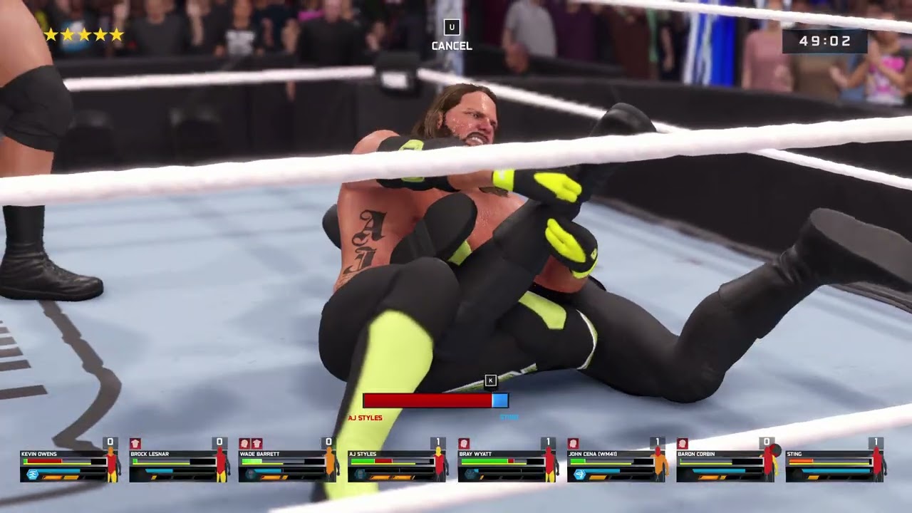 8 MAN IRON MAN MATCH [WWE 2K25]