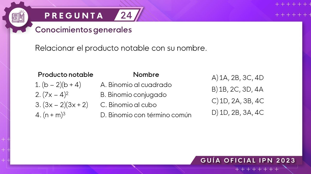 Guía IPN 2023 | Álgebra Pregunta No. 24