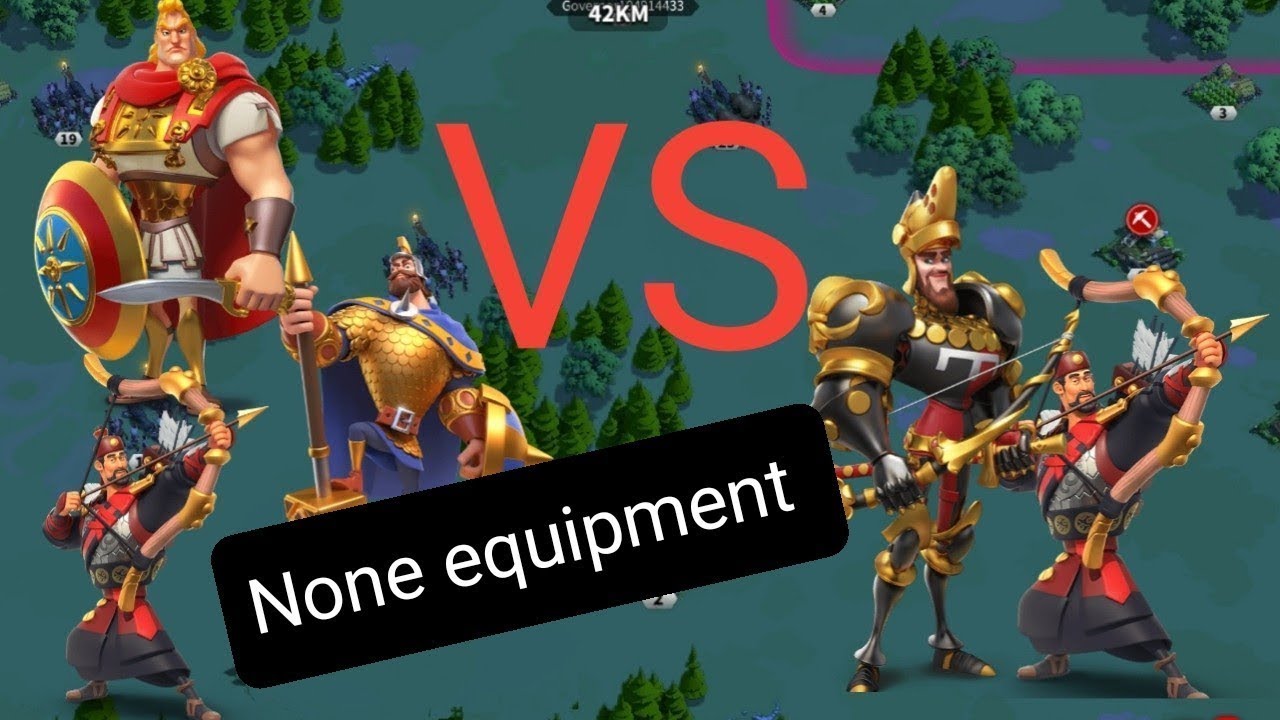 duel infantry vs archer kvk2  alex + charls vs edward + ysg