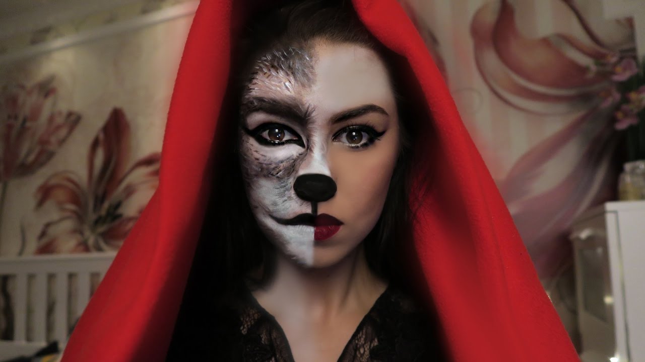 ✖ Красная ШАПОЧКА и ВОЛК ✖ Halloween Makeup Tutorial #missAnnsh