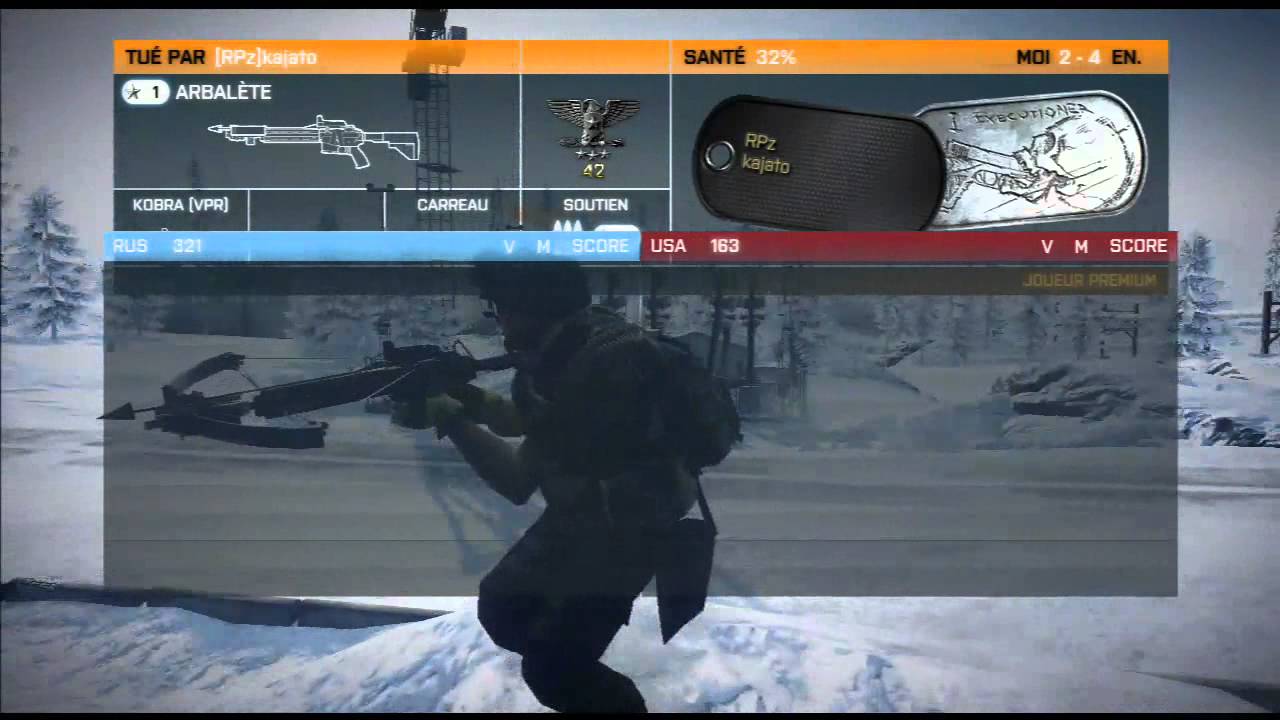 Battlefield 3 - Mode only arbalète ultime contre kajato [Funtage]