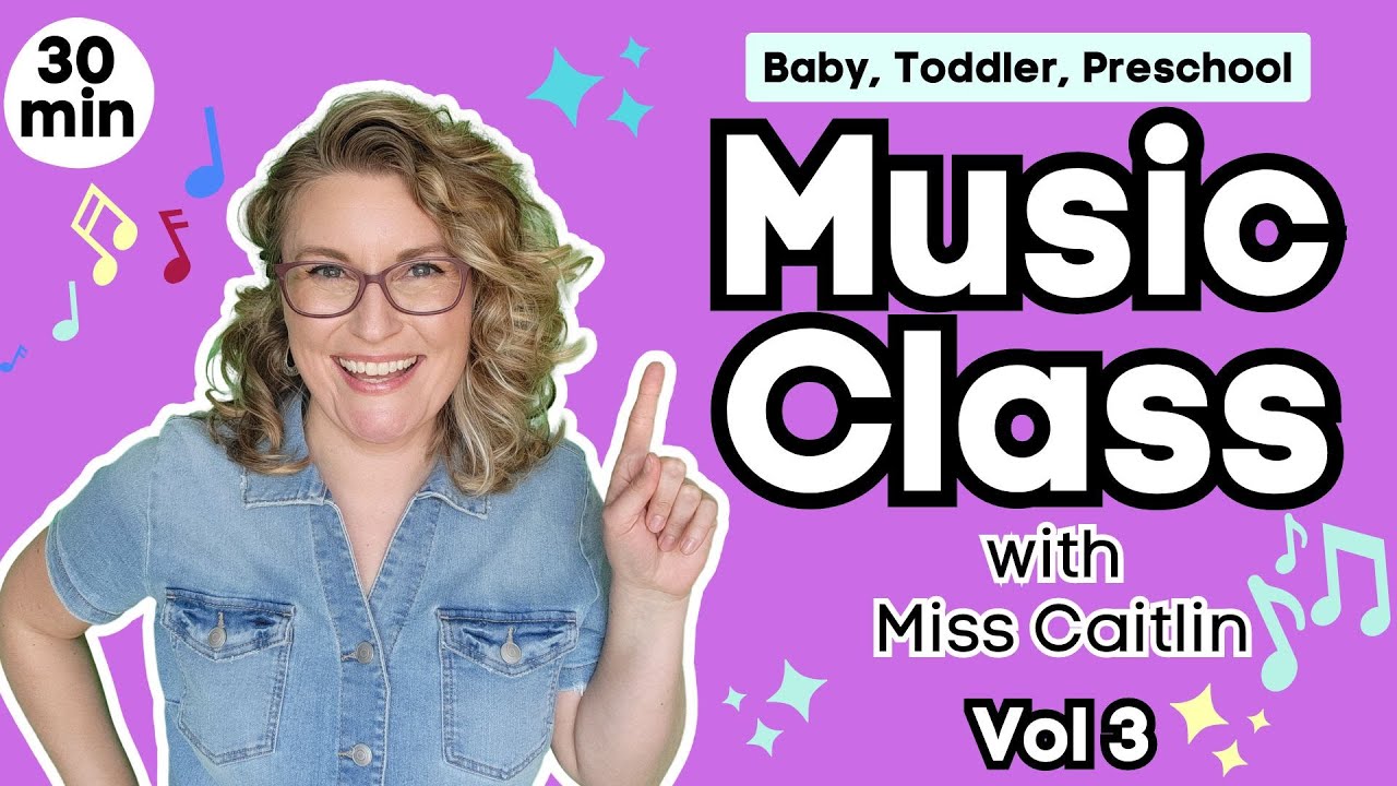 Children's Songs & Nursery Rhymes for Baby, Toddler Learning | Miss Caitlin’s Music Class VOL 3