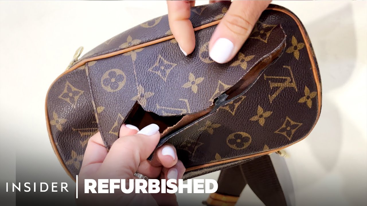 How A Cut Up Louis Vuitton Belt Bag Is Restored | Refurbished | Insider
