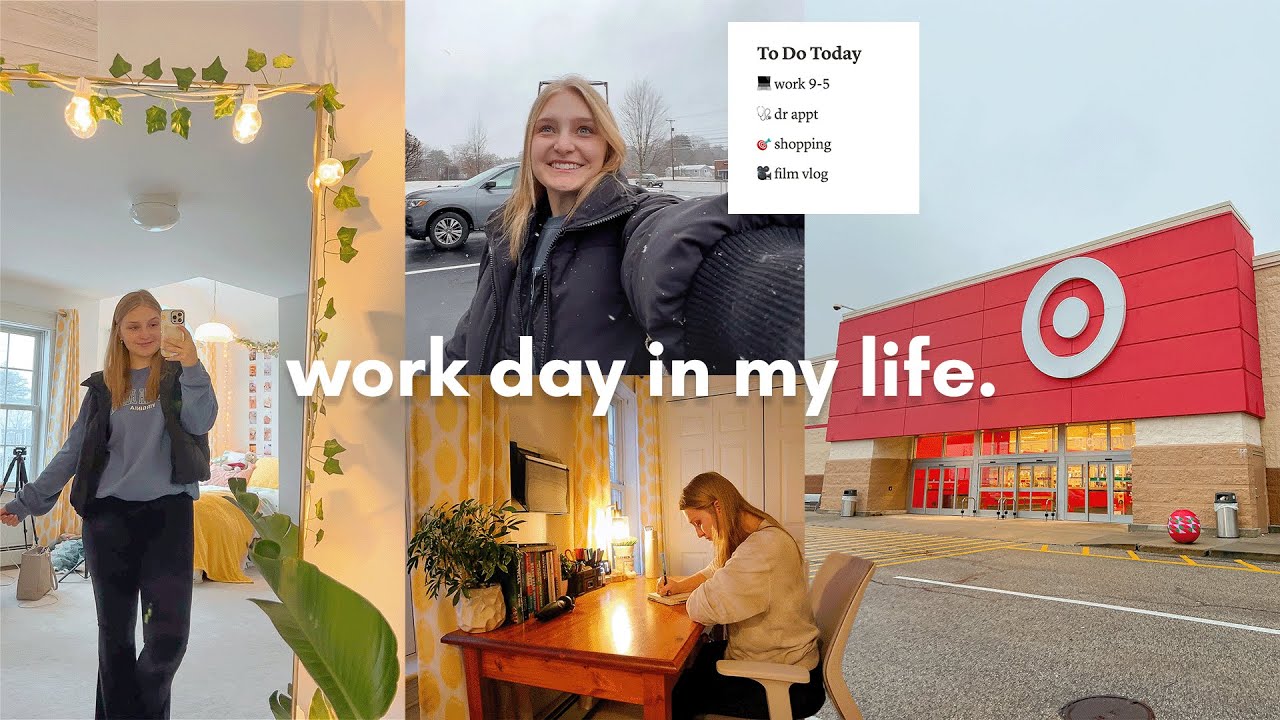 WORK DAY IN MY LIFE 👩🏼‍💻 grwm, doctor visit, christmas shopping | Charlotte Pratt 12 Days of Vlogmas