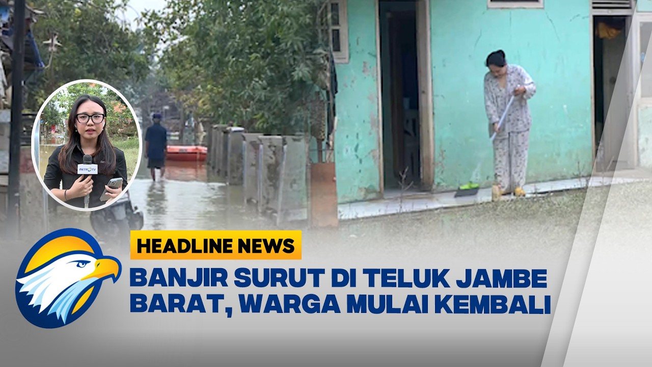 [HEADLINE NEWS, 26/2] Banjir Teluk Jambe Barat Surut, Warga Mulai Bersihkan Rumah