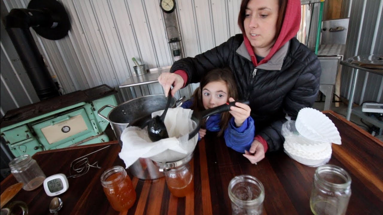Boil Our Maple Sap Into Maple Syrup