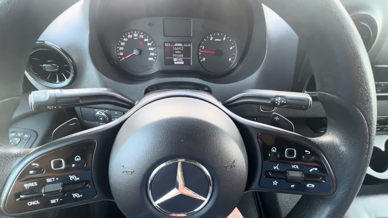 How To Use The Gear Shifter Manual Shift Paddles & Windshield Wipers - Mercedes Sprinter Executive