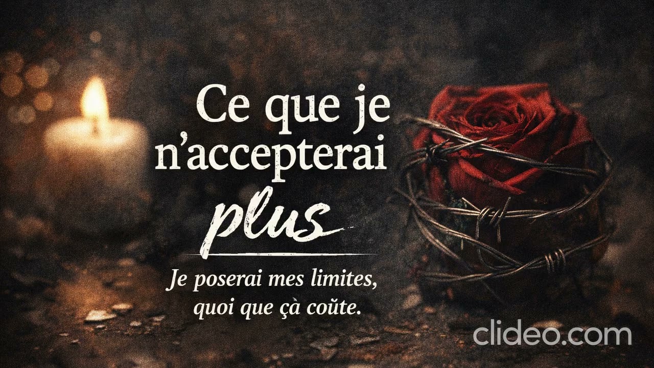 Ce que je n’accepterai plus