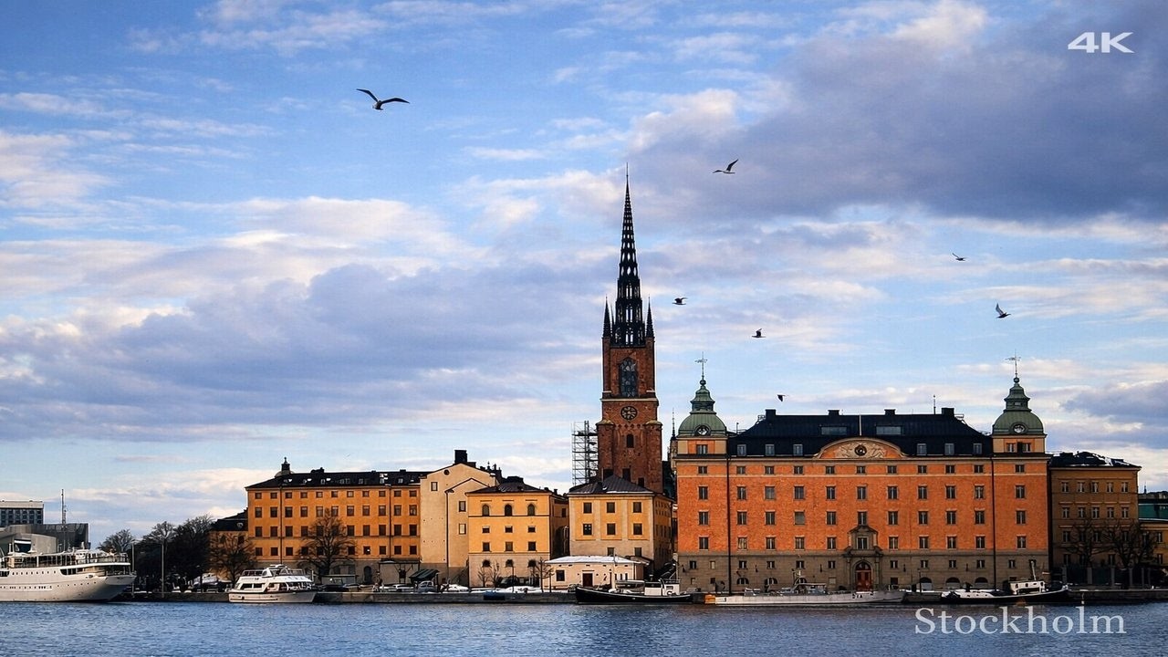 Stockholm Walking Tour 4K 🇸🇪 | Silent Walk Through Stockholm | No Talking