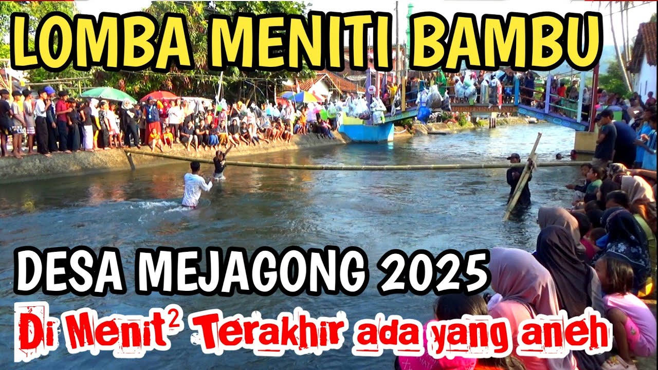 Lomba Mowot Bambu Desa Mejagong 2025  Seru Dan Penuh Tawa