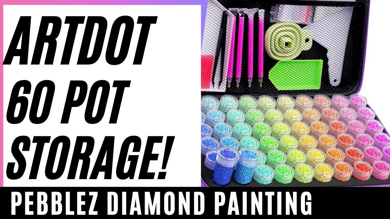 ARTDOT 60 Bottle Diamond Painting Storage Case Review | Unboxing New Diamond Painting Accessories!