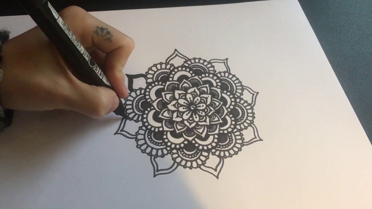 Freehand Mandala Drawing - 5 - Nicky Kumar Art
