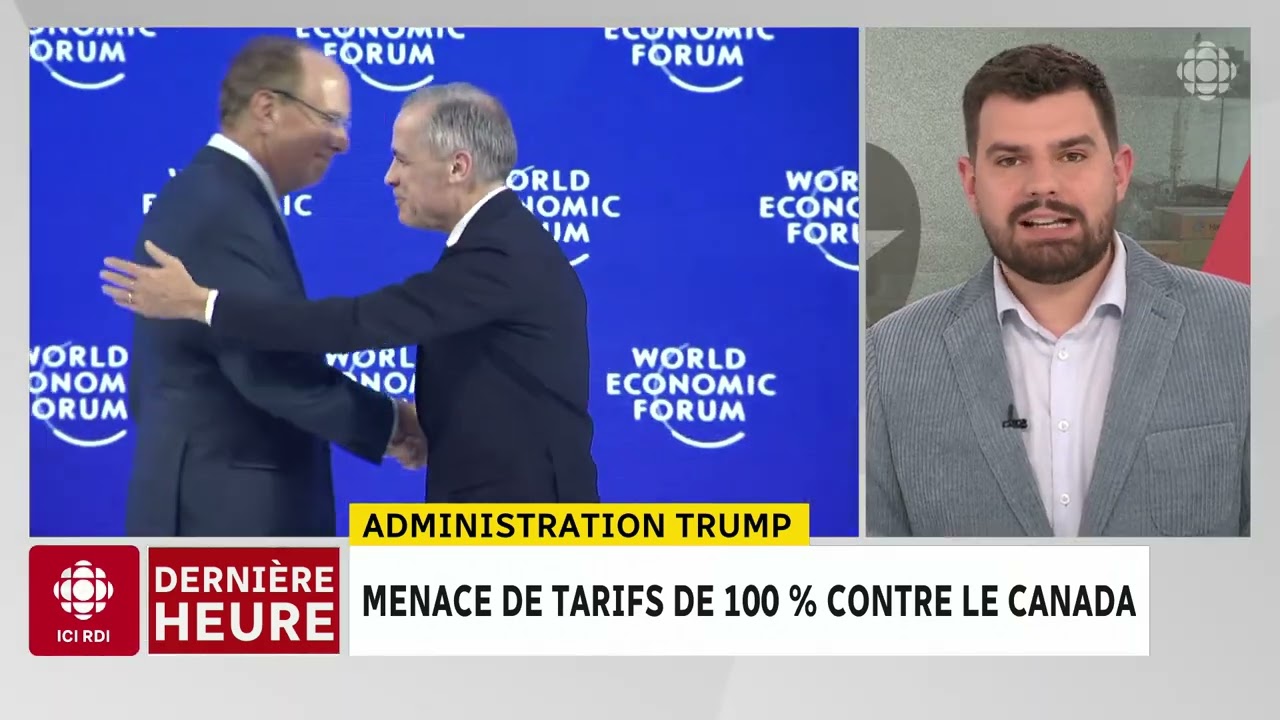 Menaces de tarifs de 100 % contre le Canada | D'abord l'info