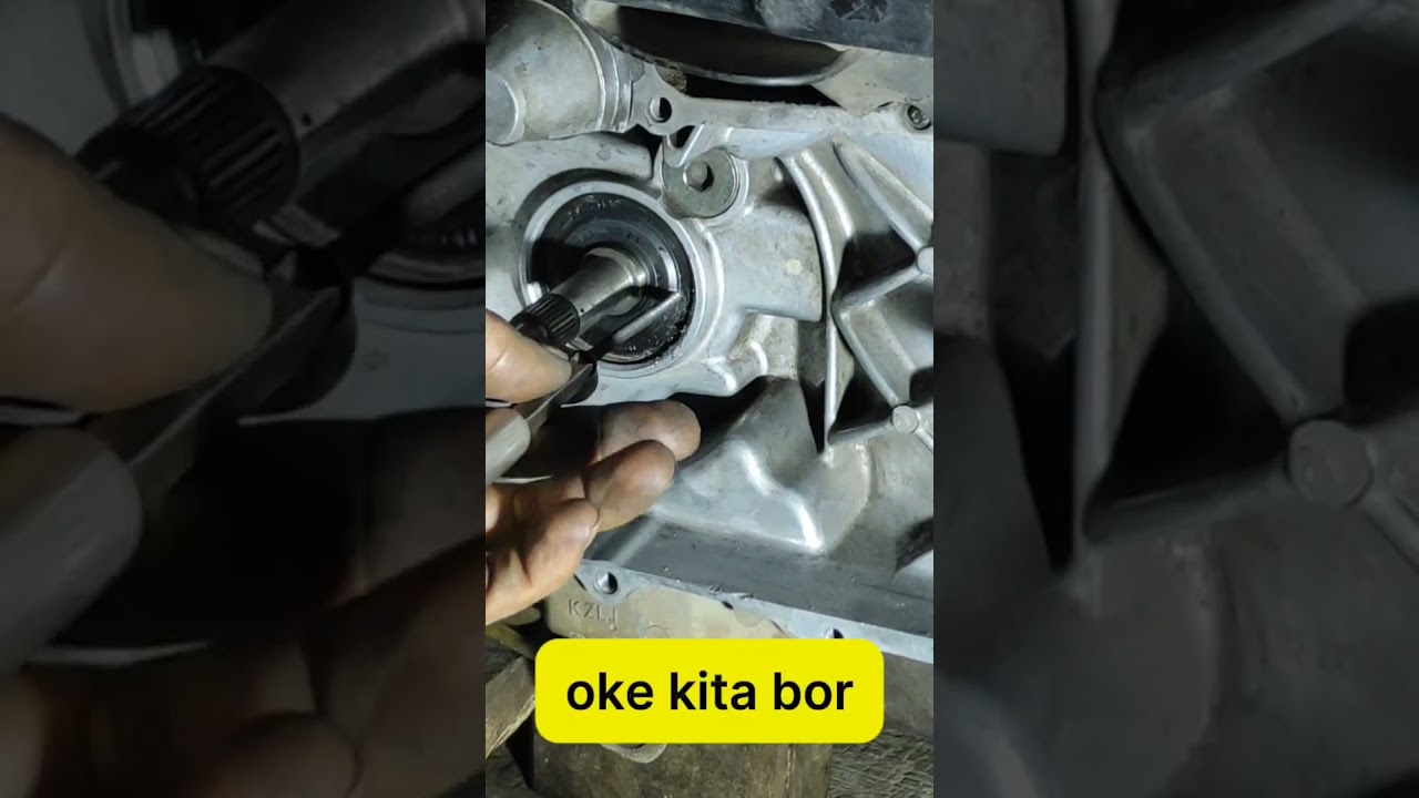 Cara cepat buka seal Kruk As tanpa merusak as puly atau blok mesin lebih jlsny cek di video youtube!