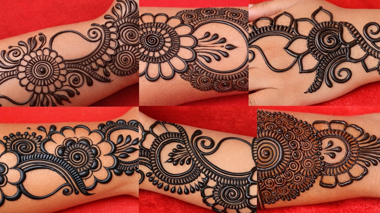 Top 6 Mehndi Designs | Easy & Beautiful Floral Mehndi Design | Simple Arabic Mehndi for Beginners