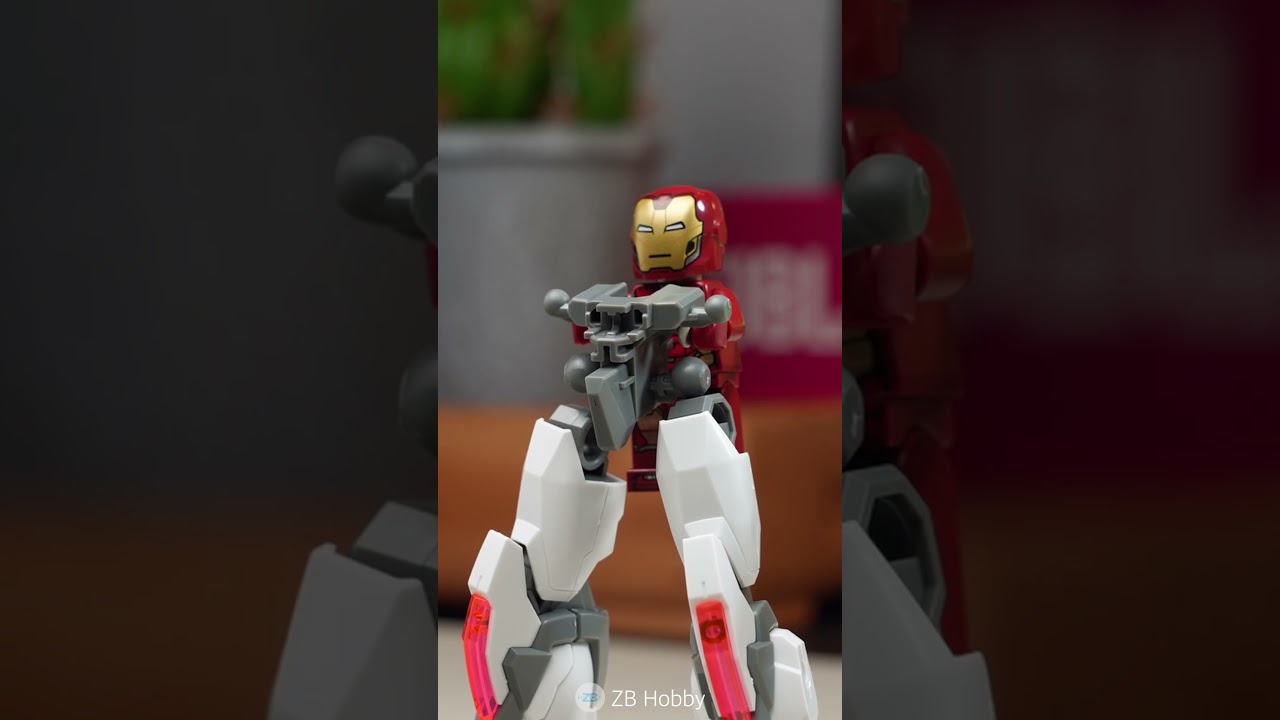 Lego Iron Man build Strike Gundam Stop-Motion [P1] #shorts #gundam #lego #stopmotion