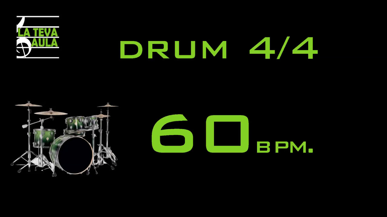 60 BPM - 4/4 DRUM TRACK - ROCK