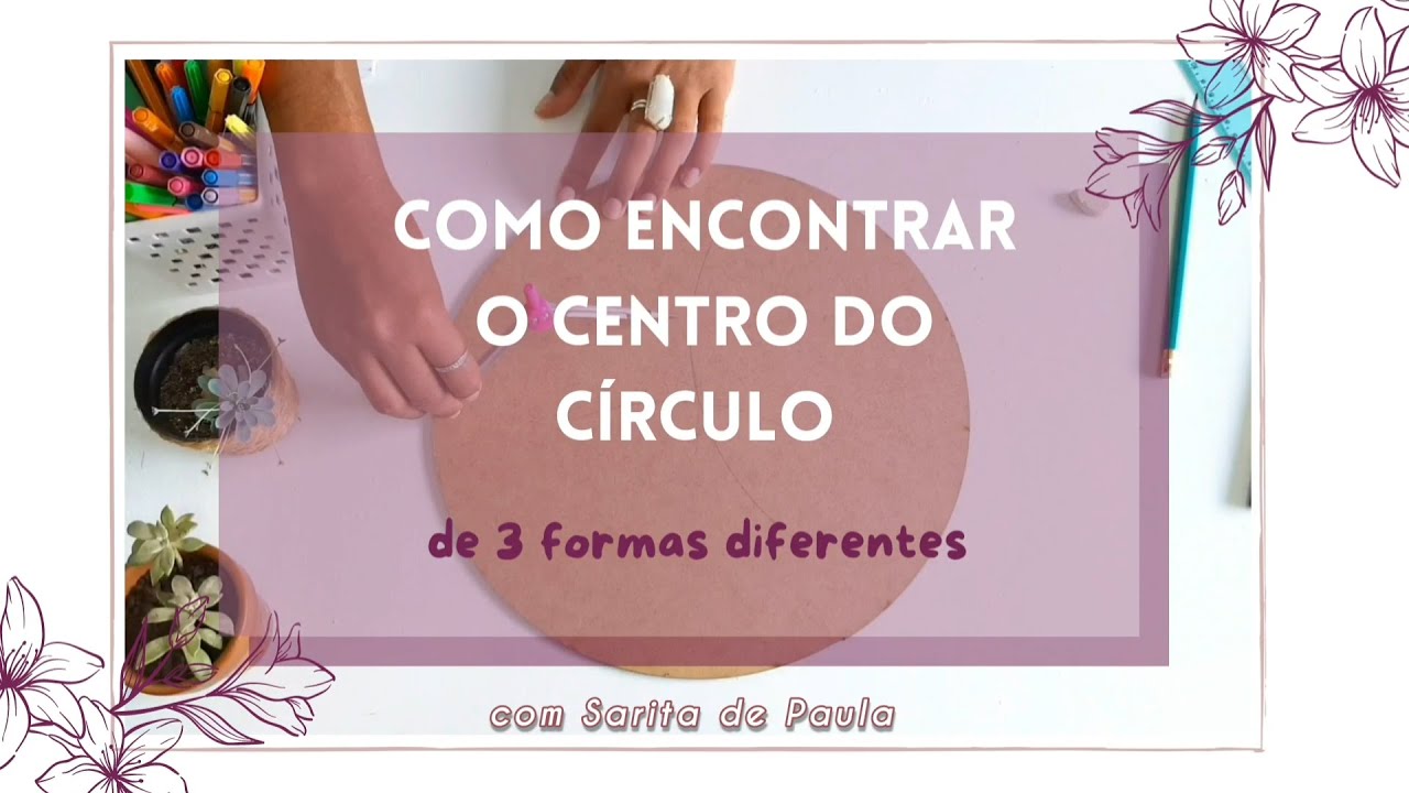 Como encontrar o centro do círculo no MDF - 3 formas fáceis de fazer.
