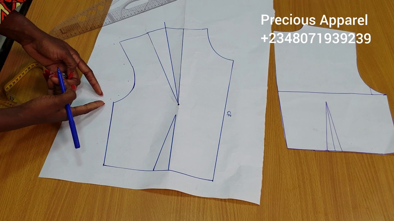 How to  add seam allowance to the basic bodice block