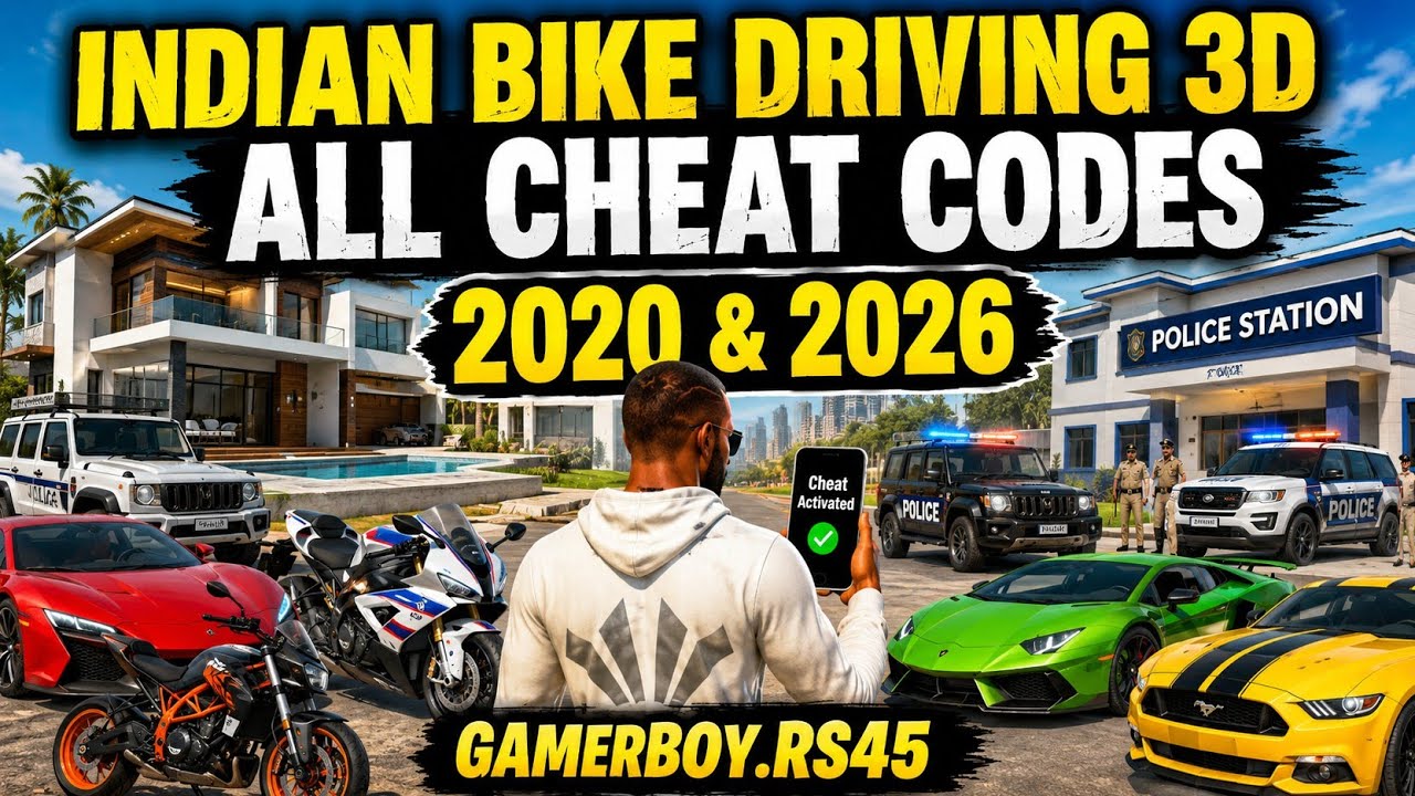 Indian bike driving 3D all cheat codes new update Indian bike driving 3D 2026 November cheat code ||
