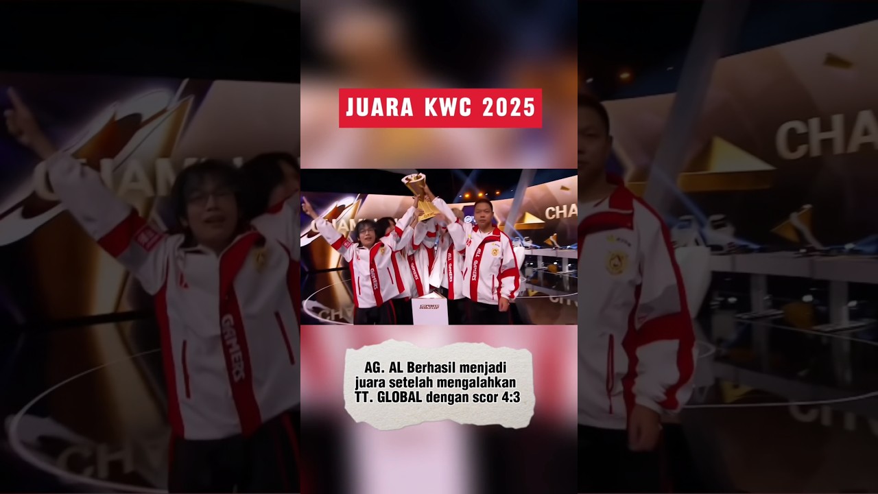 AG. AL JUARA🔥 #KWC2025 #HonorofKings #HOK #HOKStudio #hokid