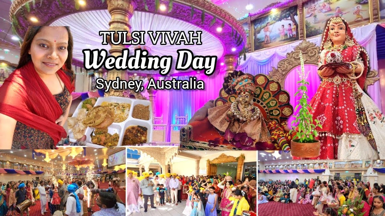 TULSI VIVAH CELEBRATED IN AUSTRALIA| Amazing Lunch Menu😍 #tulsi #vivah #swaminarayan #bhujmandir