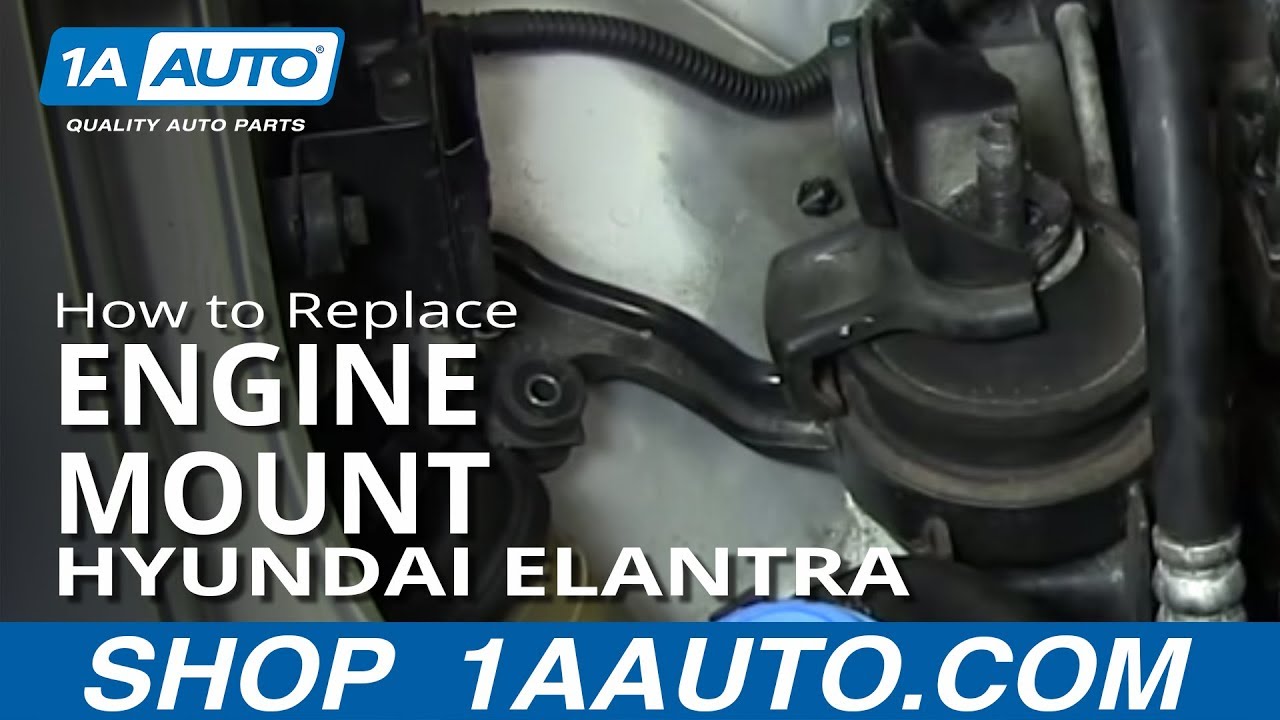 Как заменить опору двигателя Hyundai Elantra 01-06