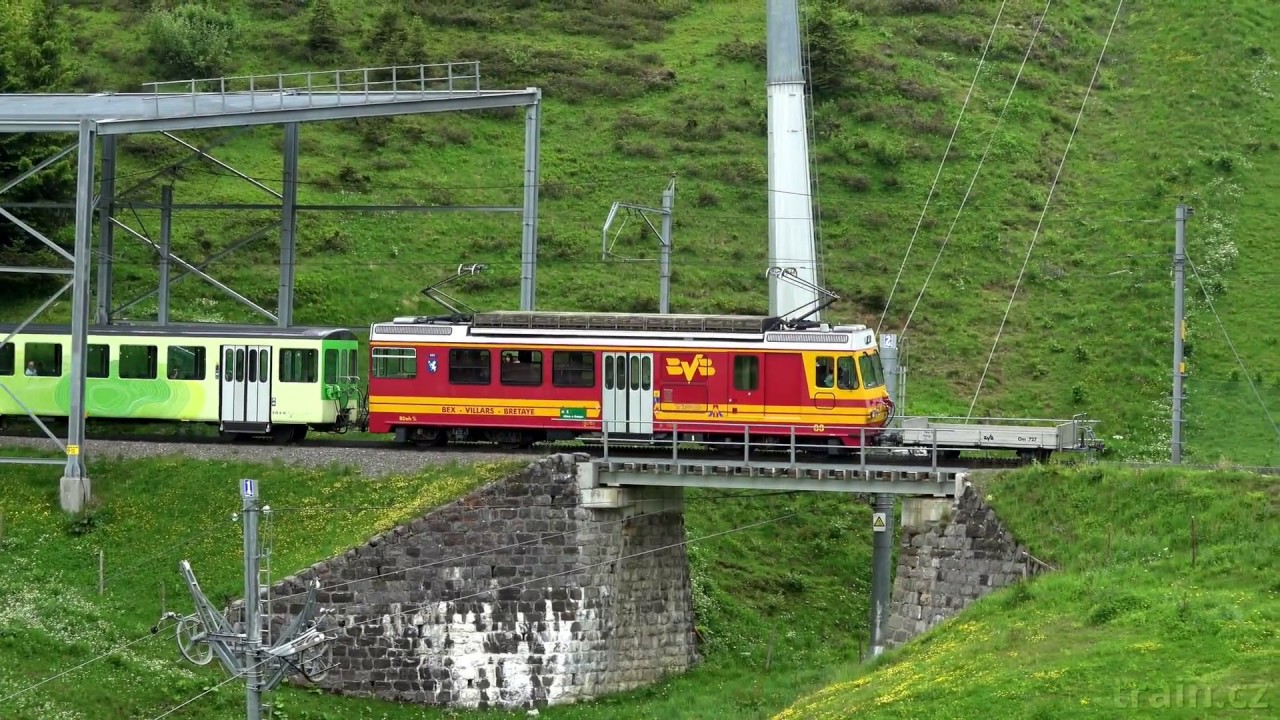 Col de Bretaye - train arrival