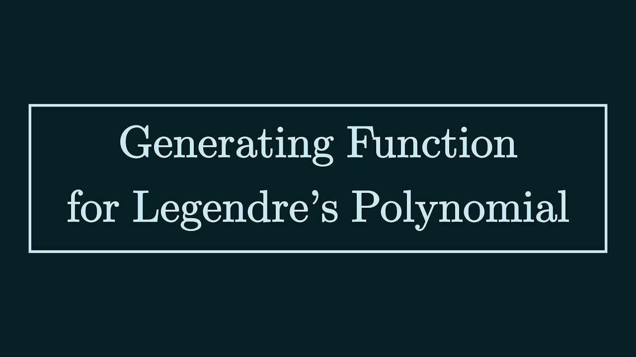Generating Function for Pₙ(x)