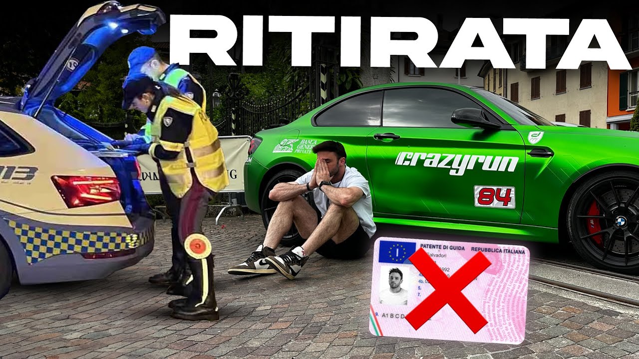 INSEGUITI dalla POLIZIA e patente RITIRATA 😰 | CRAZYRUN 11