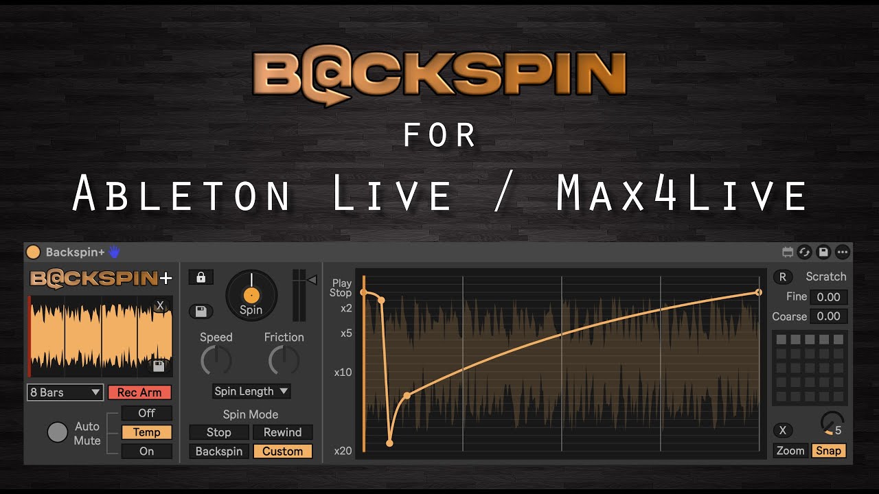 Backspin for Ableton Live / Max for Live