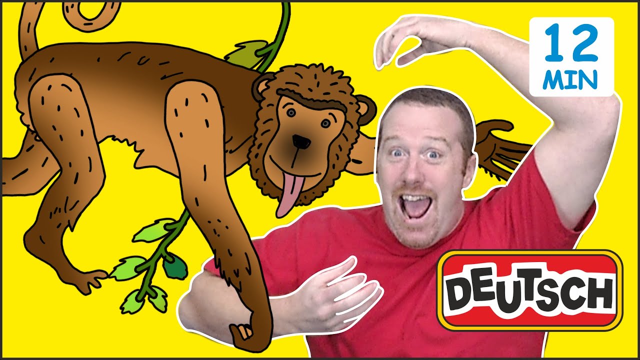 Zootiere + MEHR für Kinder | Lernt Deutsch mit Steve and Maggie Deutsch