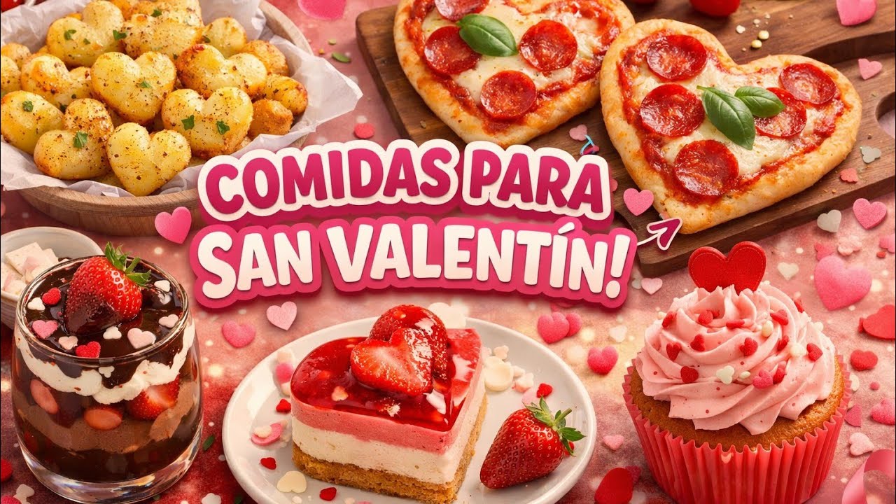 Desayunos, comidas y postres para San Valentín ❤️ Ideas fáciles y lindas