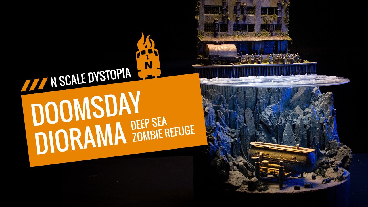 Doomsday Challenge: Deep Sea Zombie Refuge Diorama in N Scale