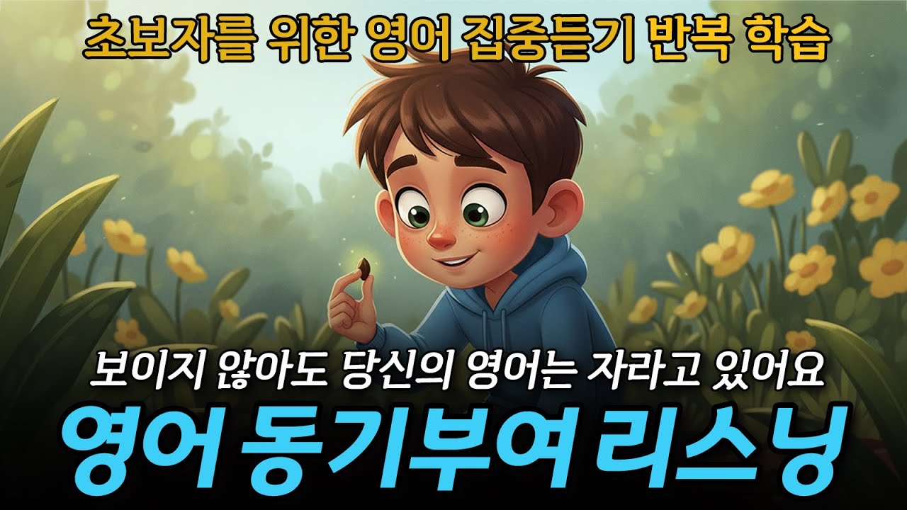 [영어동기부여리스닝] 보이지 않아도 당신의 영어는 자라고 있어요 🌻🏕🌲