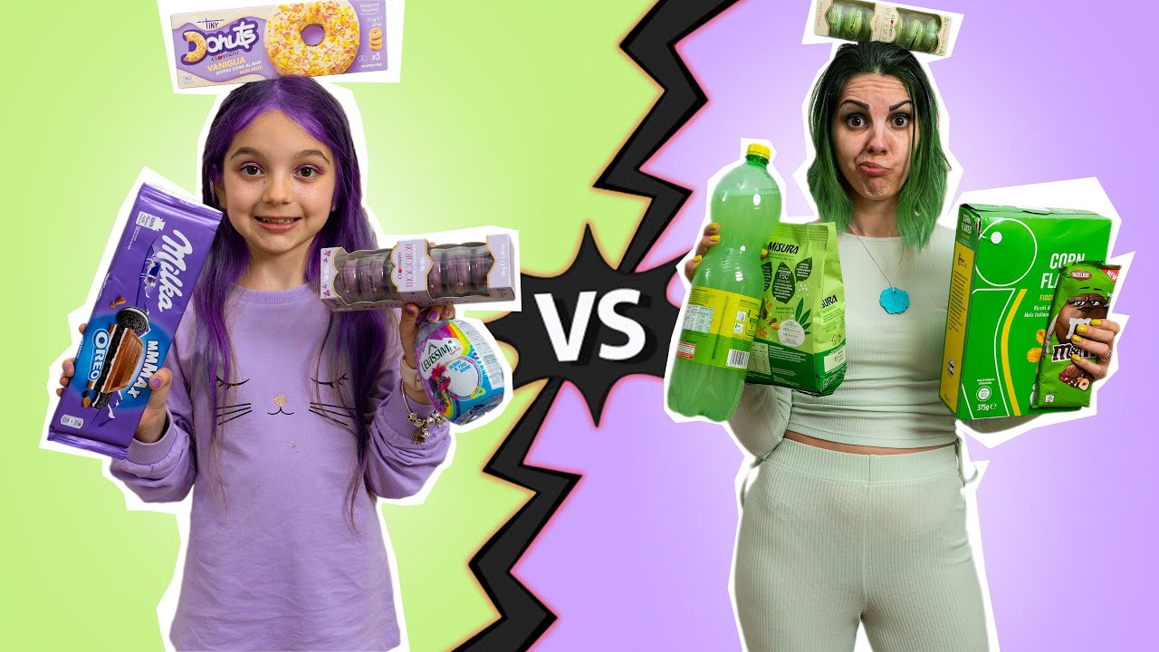 Viola Vs. Verde Colori Challenge