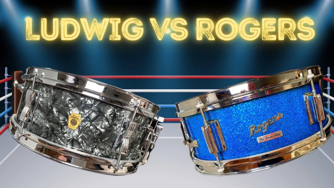 Ludwig Pioneer v Rogers Luxor - Six Lug Vintage Snare Drums