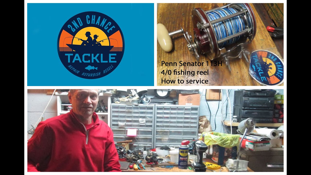 Penn 113H 4 0 Senator how to upgrade drag washers and service the fishing reel