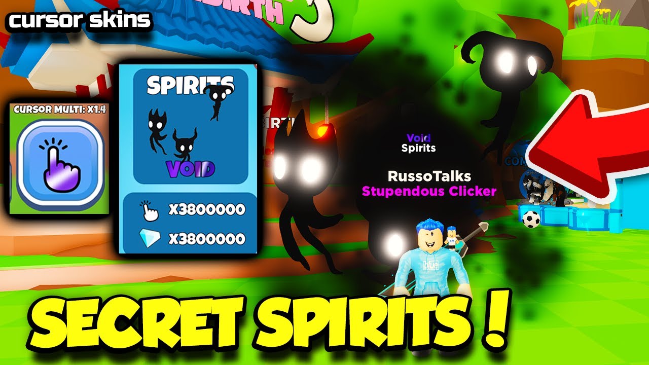I Got THE RAREST SECRET SPIRITS PET In Tapping Gods Update AND CURSOR SKINS!! (Roblox)
