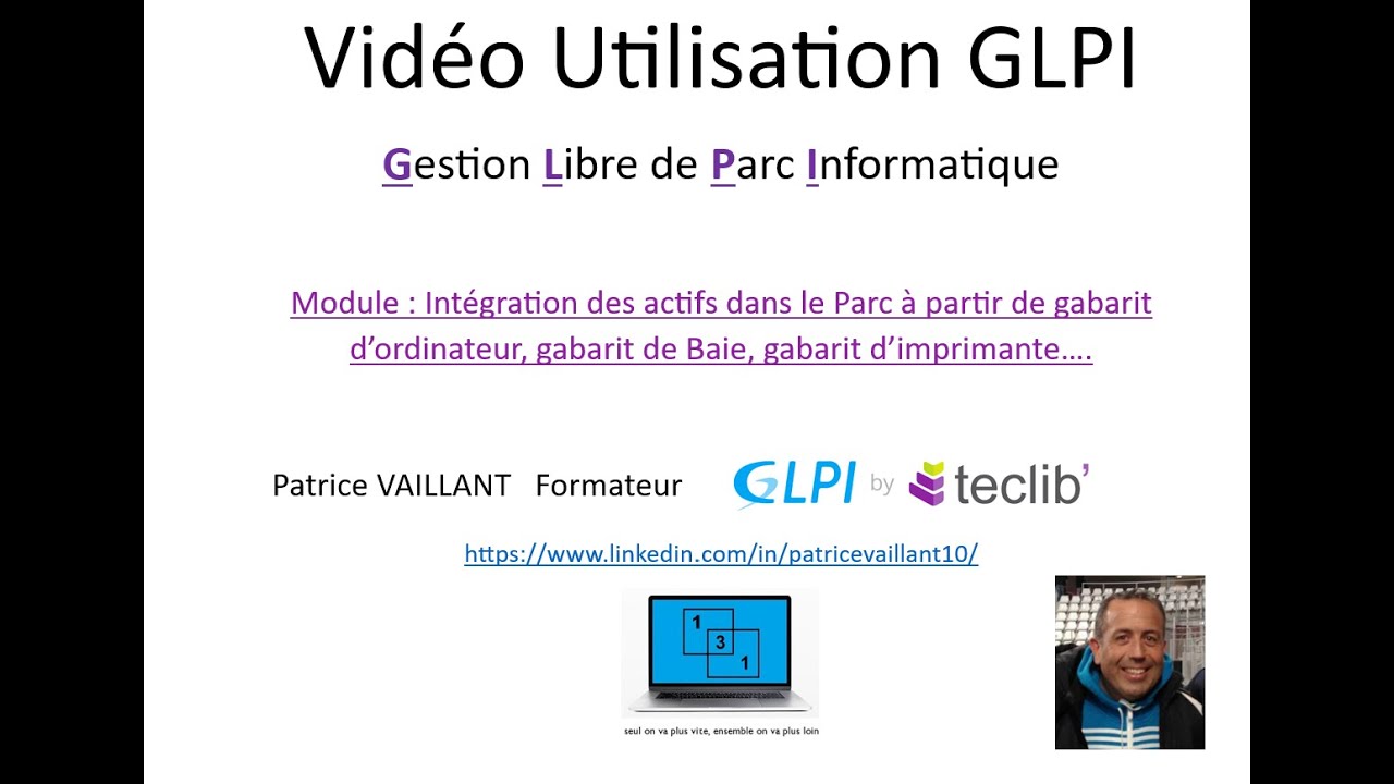 GLPI 10.0.x - Module Gestion de Parc avec gabarit Baie, gabarit ordinateur