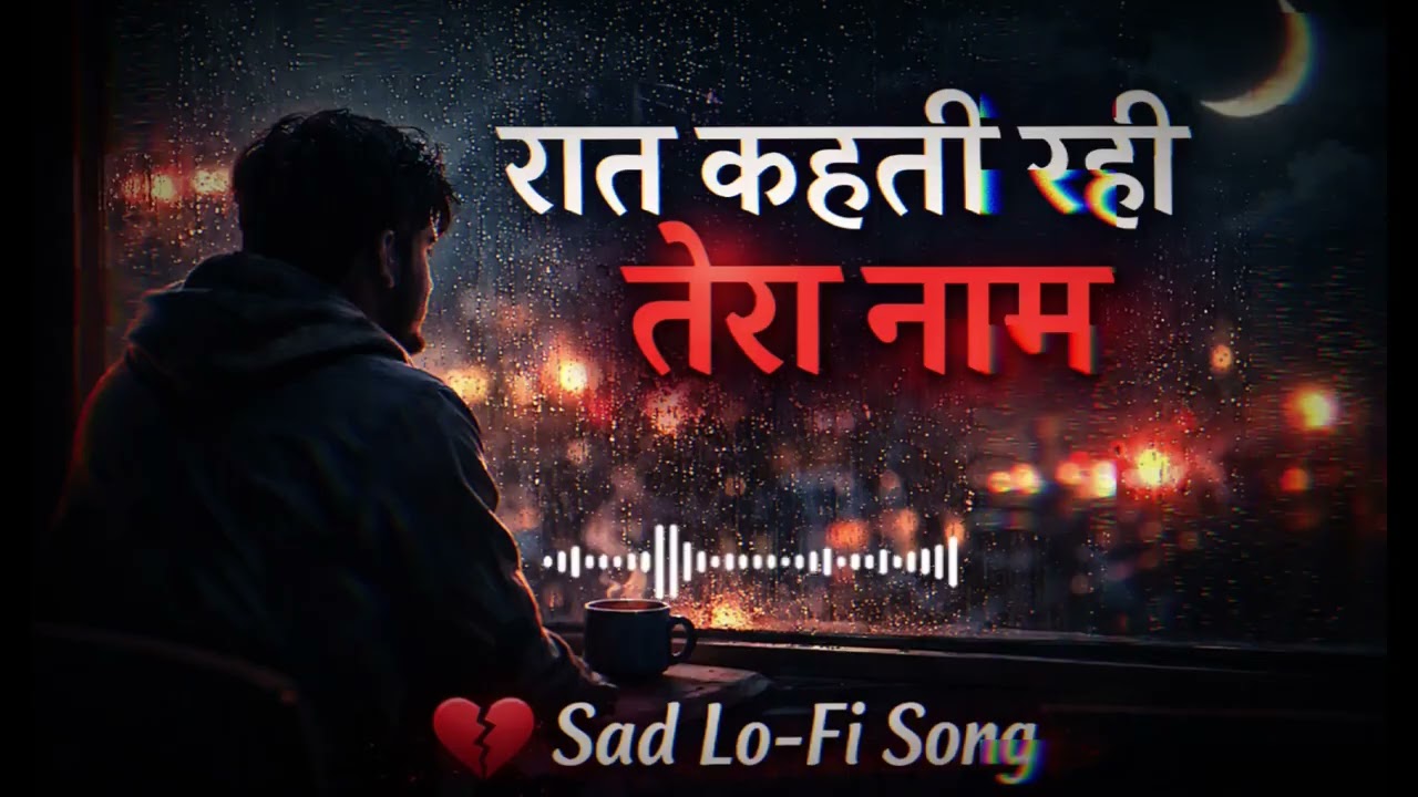 Raat Kahti Rahi Tera Naam 💔 | Sad Lo-Fi Song | Emotional Hindi Music | Slow + Reverb