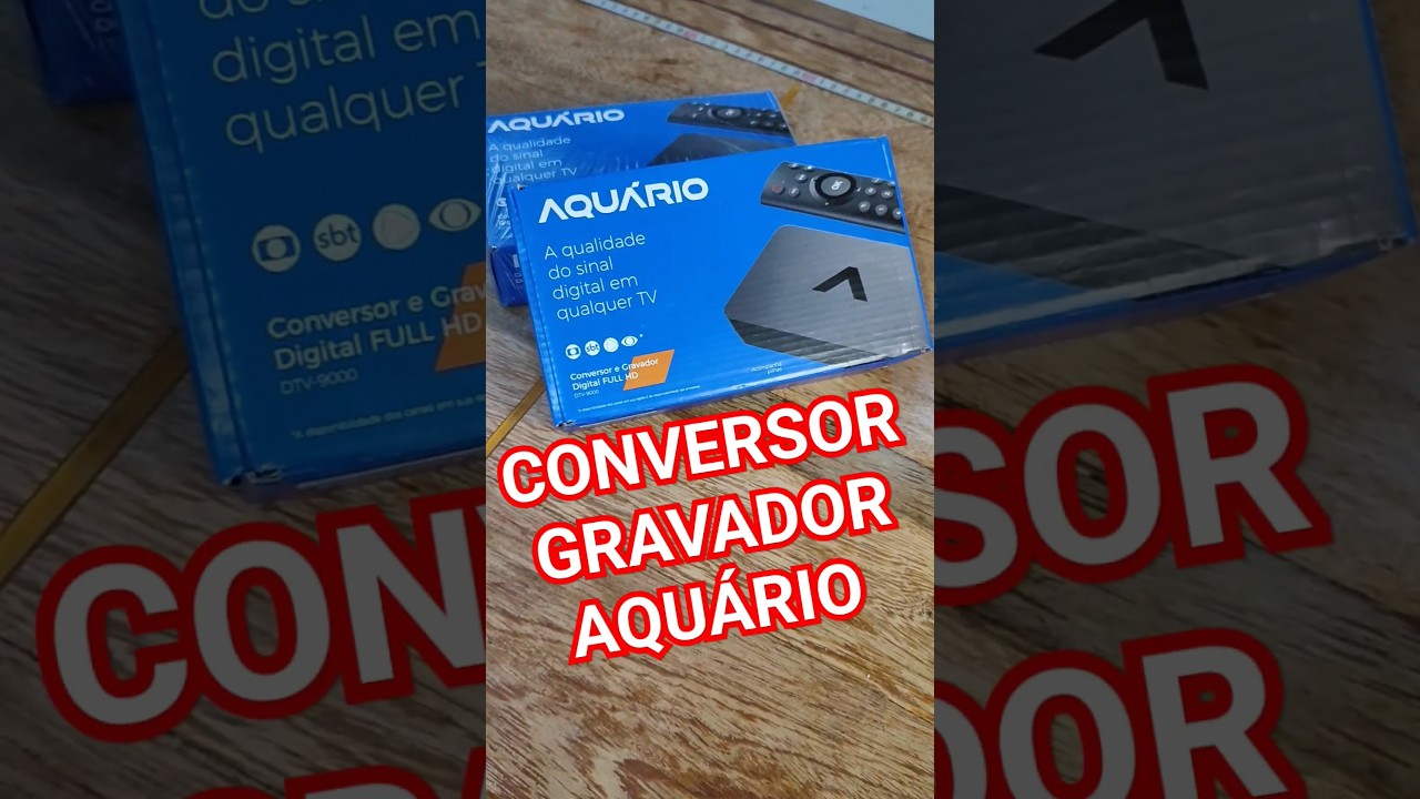 Conversor Gravador Digital Full Hd Dtv- 9000 Hdmi Tv Aqu&aacute;rio