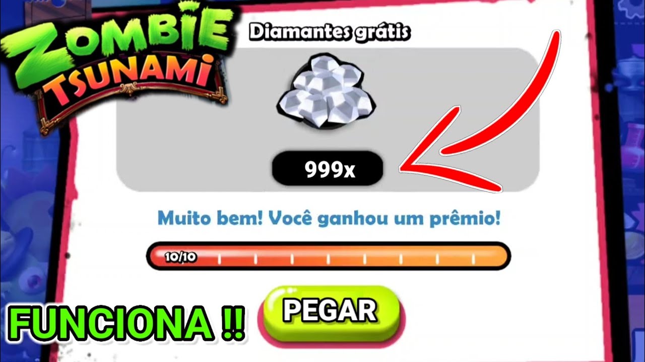 TRUQUES e BUGS para CONSEGUIR GEMAS no ZUMBI TSUNAMI