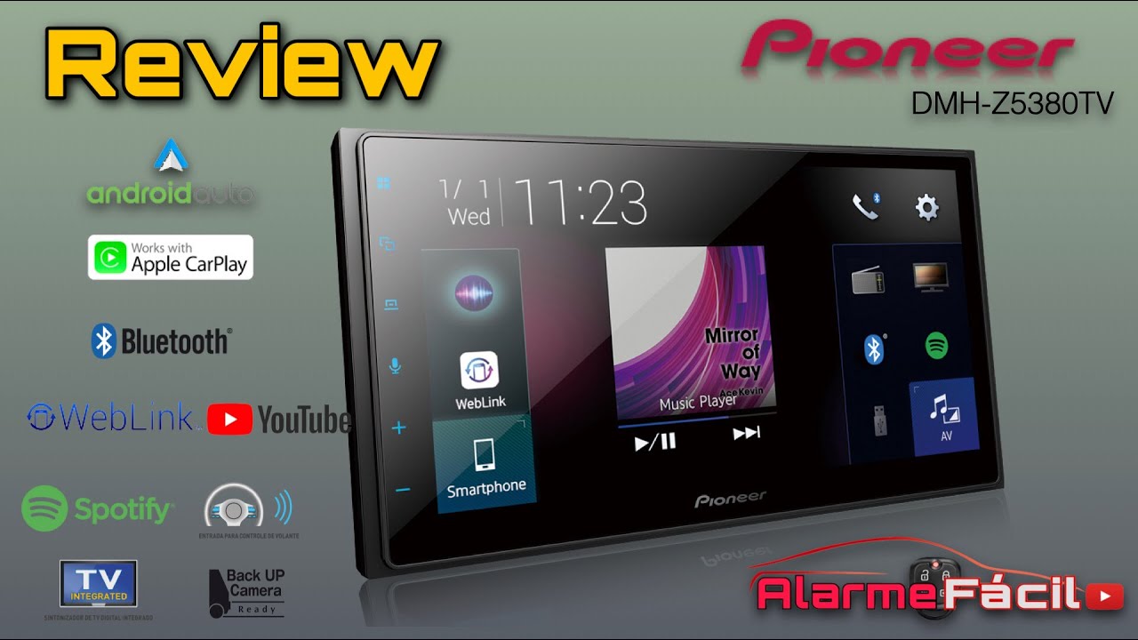 Demonstração Pioneer DMH-Z5380TV 🤩