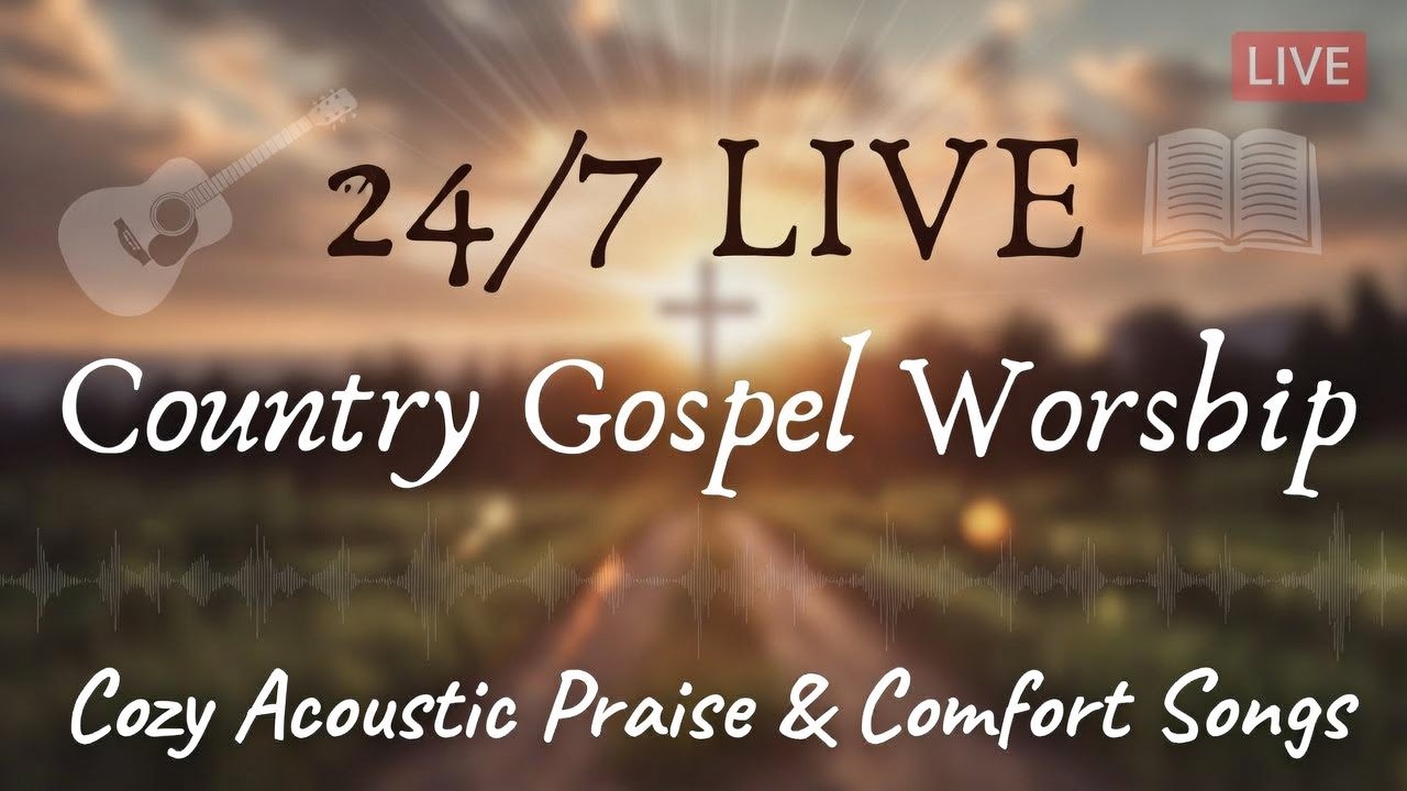 24/7 Country Gospel Worship LIVE 🌾✝️ Cozy Acoustic Praise & Comfort Songs | Nina’s Gospel Groove