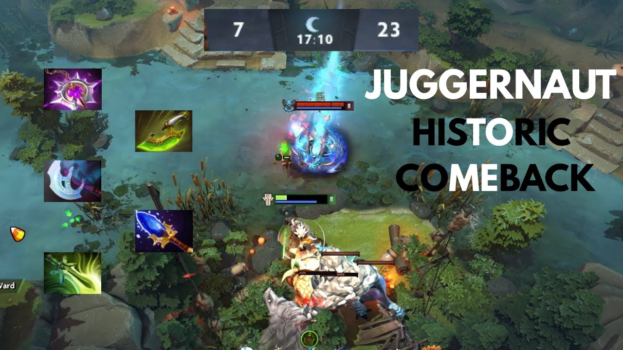 Juggernaut Historic Comeback Aghanims Saves #dota2 #valve #monsterhunter