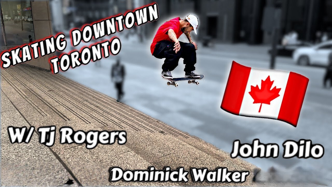 Skating Downtown Toronto 🇨🇦 w/ TJ Rogers, John Dilo & Dominick Walker (The Bunt Jam 2024 weekend).