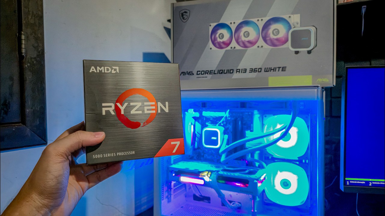 Testando Water Cooler MSI MAG Coreliquid A13 360mm | Ryzen 7 5700X (Stock e PBO)🔥